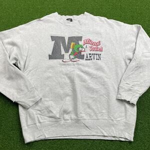 Vintage Marvin The Martian Crewneck Warner Bros Studio Store 90s Aliens Rule XL